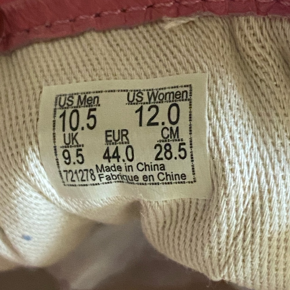 Vans Vault Style OG Joe Fresh Goods Pink Honeymoon Size 12 - Picture 8 of 14